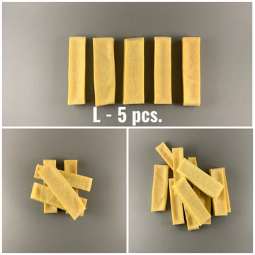 set of 5 natural dog cheese chew treats