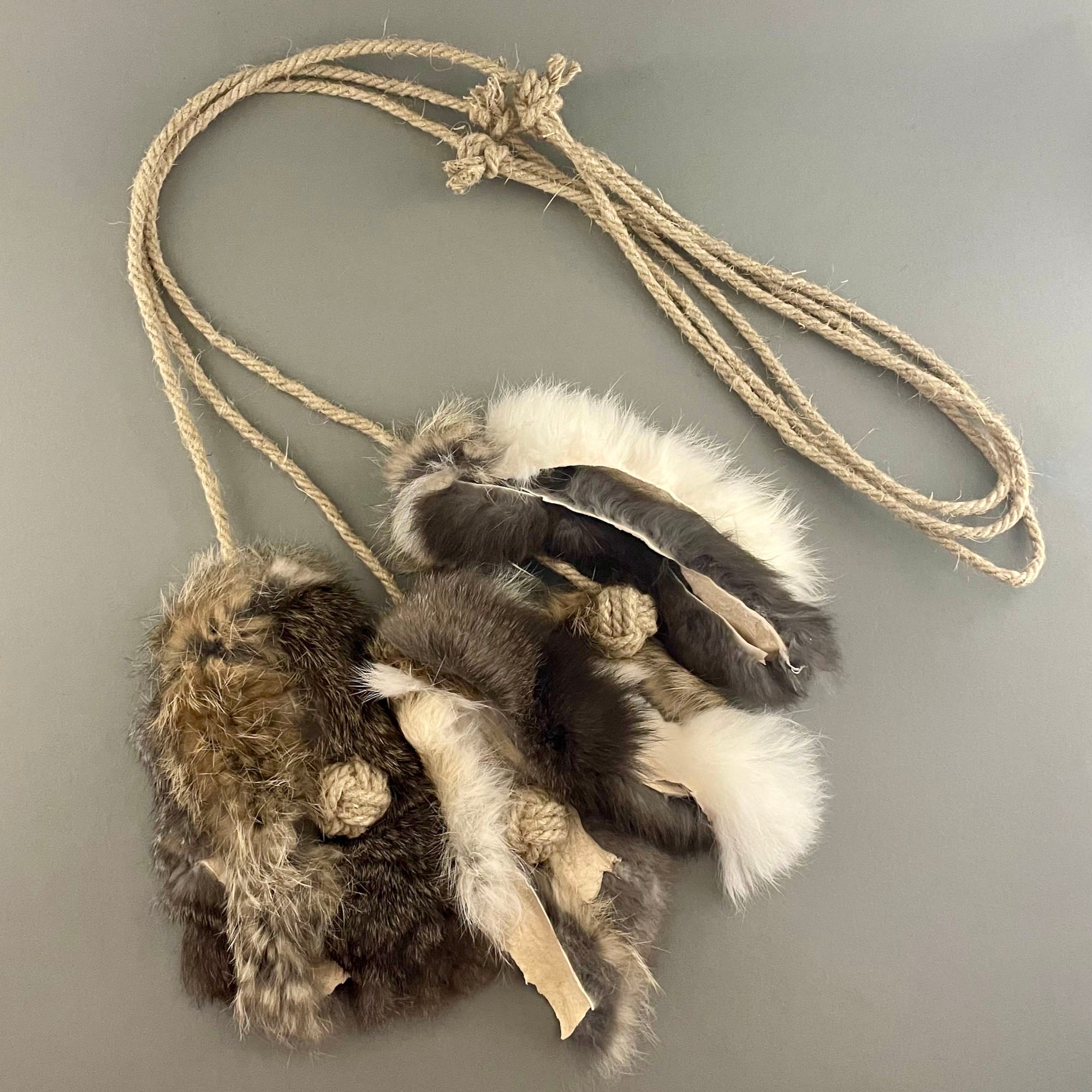 Hemp & Rabbit Fur Cat Toy
