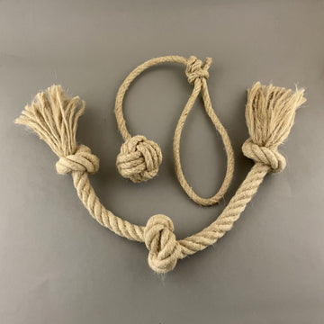Natural Dog Toy Bundle - Monkey's Fist & Knots
