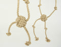 Hemp rope natural dog toy quadropus