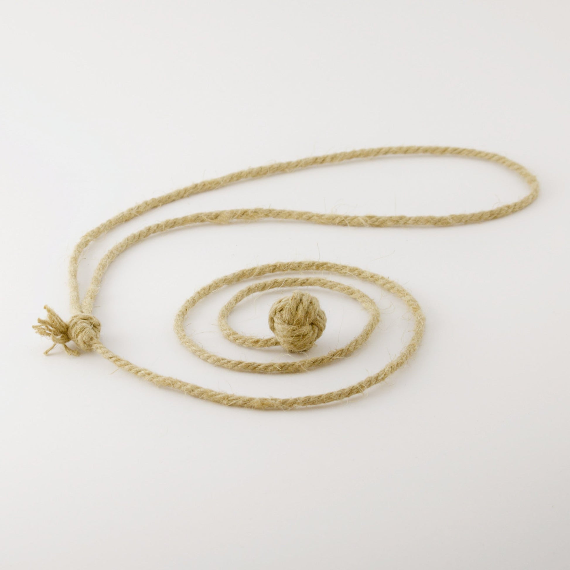 hemp rope interactive cat toy