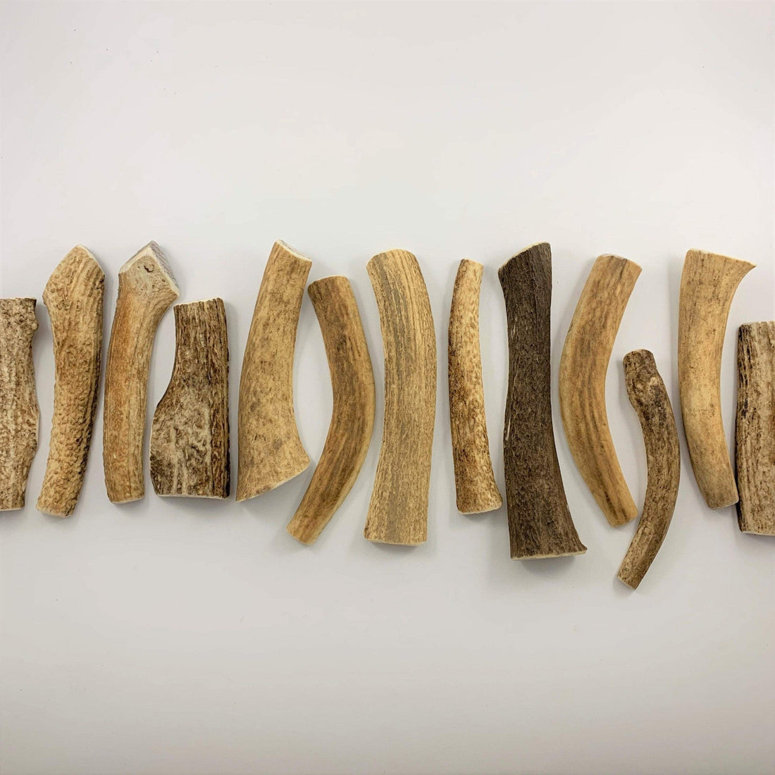 Dog chew treat from natural deer antlers