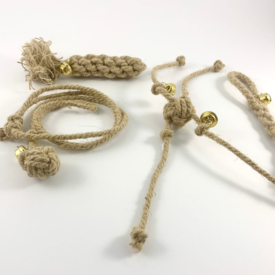 complete natural hemp cat toy set