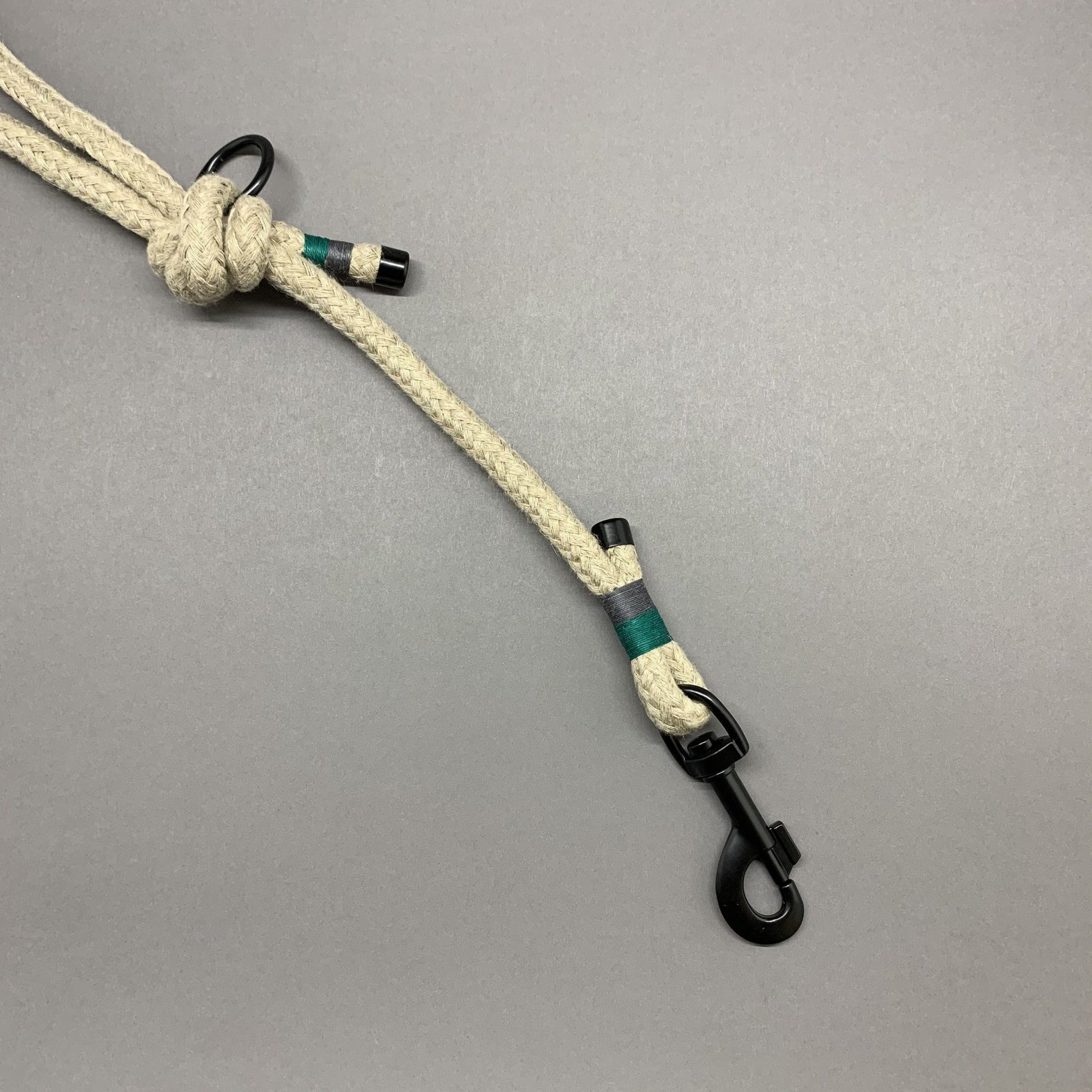 Natural hemp dog leash for traffic