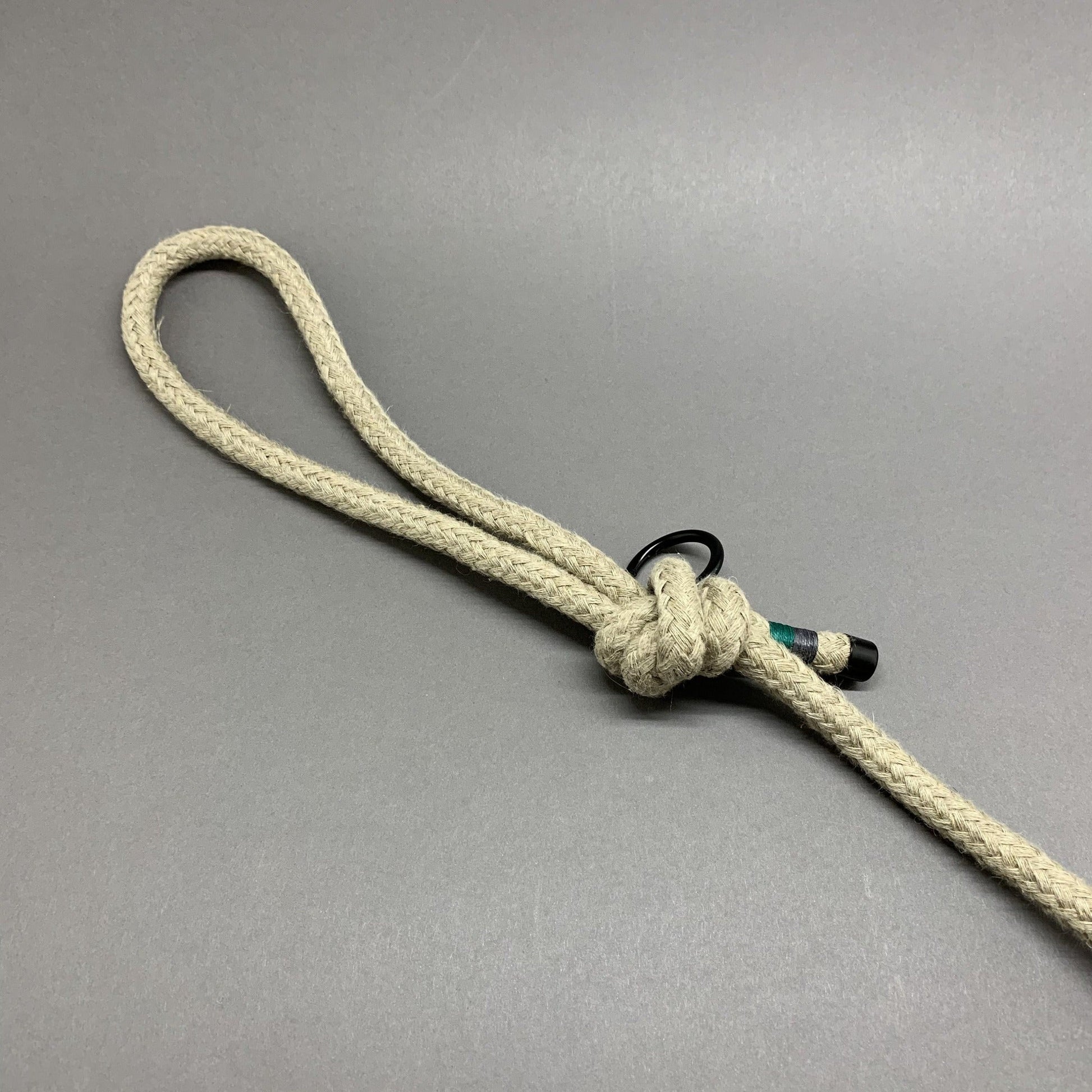 Braided hemp dog leash